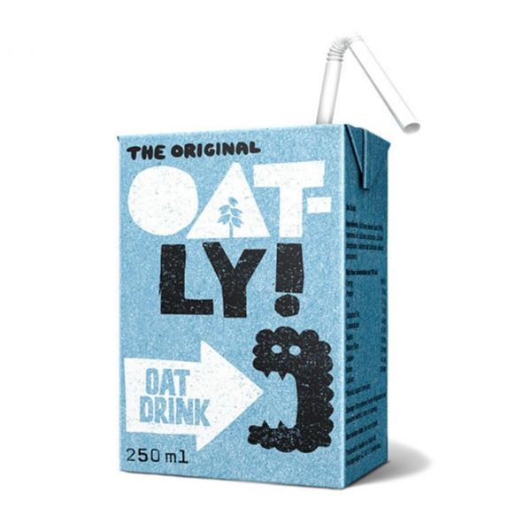Oatly oat drink carton